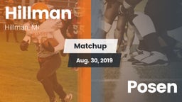 Matchup: Hillman vs. Posen 2019