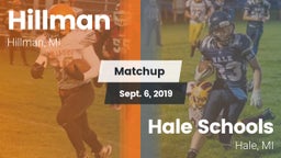 Matchup: Hillman vs. Hale Schools  2019