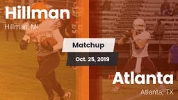 Matchup: Hillman vs. Atlanta  2019