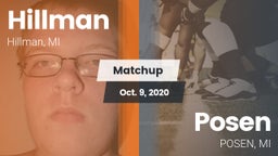 Matchup: Hillman vs. Posen  2020
