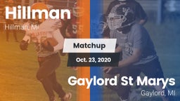 Matchup: Hillman vs. Gaylord St Marys 2020