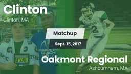 Matchup: Clinton vs. Oakmont Regional  2017