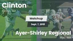 Matchup: Clinton vs. Ayer-Shirley Regional  2018