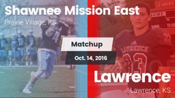 Matchup: Shawnee Mission East vs. Lawrence  2016