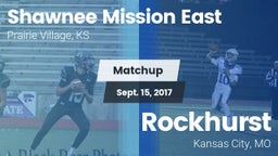 Matchup: Shawnee Mission East vs. Rockhurst  2017