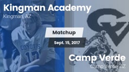 Matchup: Kingman Academy vs. Camp Verde  2017