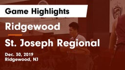 Ridgewood  vs St. Joseph Regional  Game Highlights - Dec. 30, 2019
