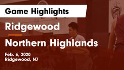Ridgewood  vs Northern Highlands  Game Highlights - Feb. 6, 2020