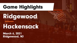 Ridgewood  vs Hackensack  Game Highlights - March 6, 2021