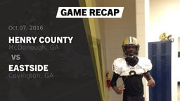 Recap: Henry County  vs. Eastside  2016