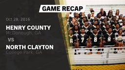 Recap: Henry County  vs. North Clayton  2016