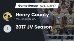 Recap: Henry County  vs. 2017 JV Season 2017