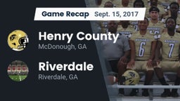 Recap: Henry County  vs. Riverdale  2017