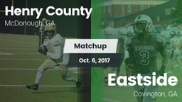 Matchup: Henry County vs. Eastside  2017