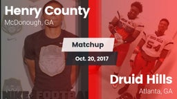 Matchup: Henry County vs. Druid Hills  2017