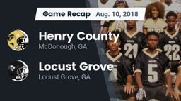Recap: Henry County  vs. Locust Grove  2018