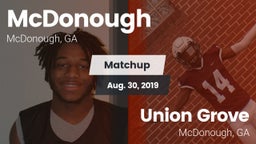Matchup: Henry County vs. Union Grove  2019