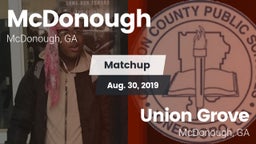 Matchup: Henry County vs. Union Grove  2019