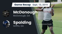 Recap: McDonough  vs. Spalding  2019