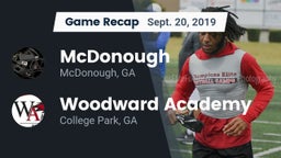 Recap: McDonough  vs. Woodward Academy 2019