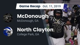 Recap: McDonough  vs. North Clayton  2019