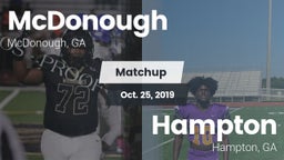 Matchup: Henry County vs. Hampton  2019