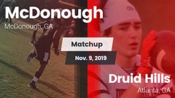 Matchup: Henry County vs. Druid Hills  2019