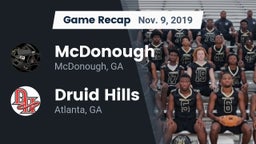 Recap: McDonough  vs. Druid Hills  2019