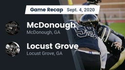 Recap: McDonough  vs. Locust Grove  2020