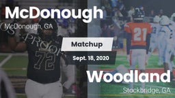 Matchup: McDonough vs. Woodland  2020