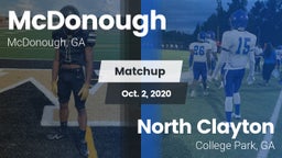 Matchup: McDonough vs. North Clayton  2020
