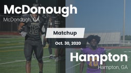 Matchup: McDonough vs. Hampton  2020