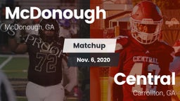 Matchup: McDonough vs. Central  2020
