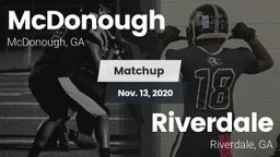 Matchup: McDonough vs. Riverdale  2020