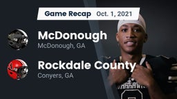 Recap: McDonough  vs. Rockdale County  2021