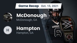 Recap: McDonough  vs. Hampton  2021