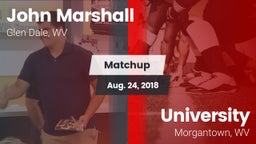 Matchup: John Marshall vs. University  2018