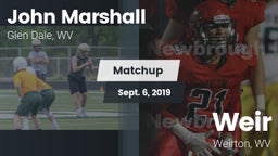 Matchup: John Marshall vs. Weir  2019