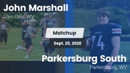 Matchup: John Marshall vs. Parkersburg South  2020