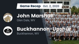 Recap: John Marshall  vs. Buckhannon-Upshur  2020