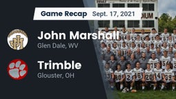 Recap: John Marshall  vs. Trimble  2021