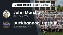 Recap: John Marshall  vs. Buckhannon-Upshur  2022