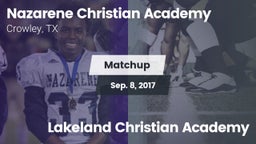 Matchup: Nazarene Christian A vs. Lakeland Christian Academy 2017