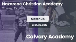 Matchup: Nazarene Christian A vs. Calvary Academy 2017