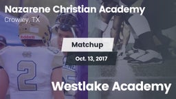 Matchup: Nazarene Christian A vs. Westlake Academy 2017