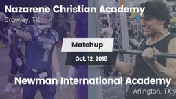 Matchup: Nazarene Christian A vs. Newman International Academy 2018