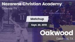 Matchup: Nazarene Christian A vs. Oakwood  2019
