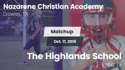 Matchup: Nazarene Christian A vs. The Highlands School 2019