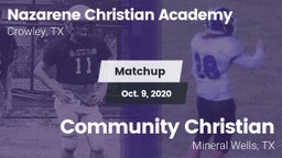 Matchup: Nazarene Christian A vs. Community Christian  2020