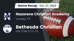Recap: Nazarene Christian Academy  vs. Bethesda Christian  2023